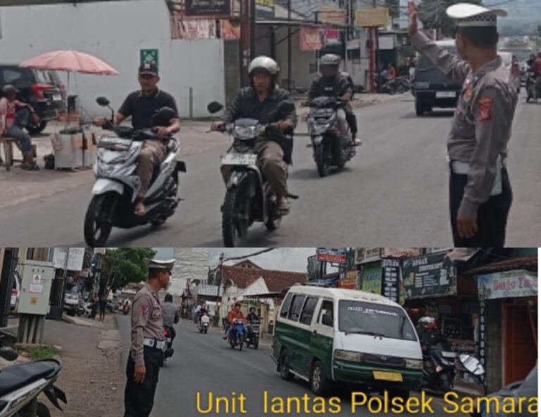 Polsek Samarang Giat Laksanakan Pengaturan Lalu Lintas Sore Hari
