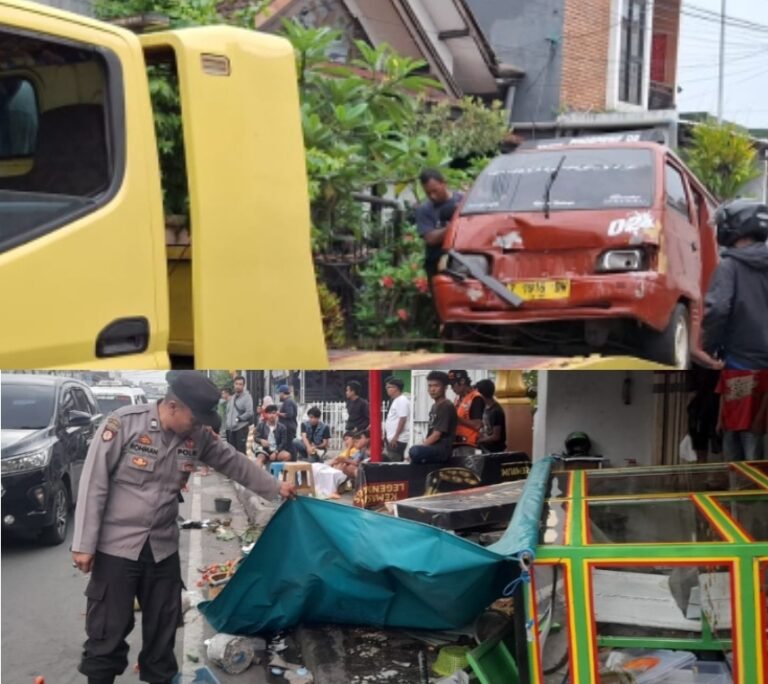 Polres Garut Amankan Sopir Angkot Penabrak Pedagang Lotek di Jalan Cimanuk