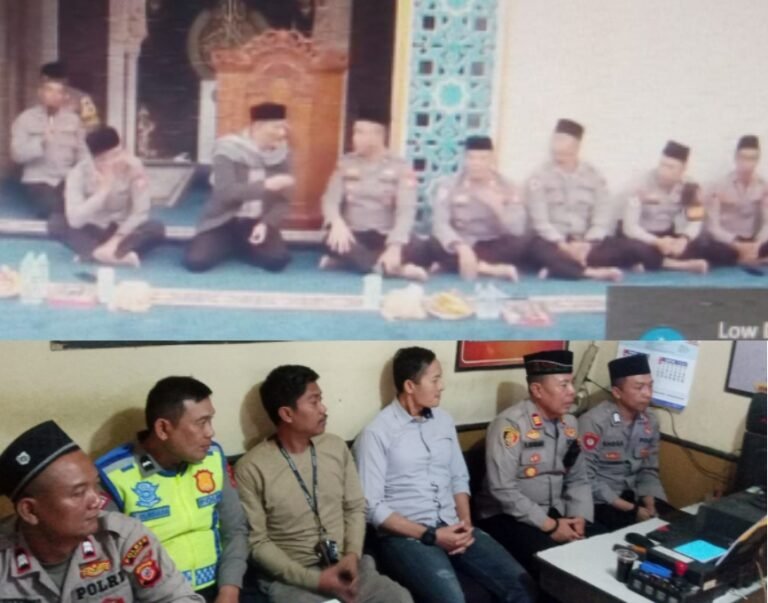 Polsek Samarang Ikuti Peringatan Isra Mi’raj Nabi Muhammad SAW Secara Virtual Melalui Zoom, Tingkat Polres Garut