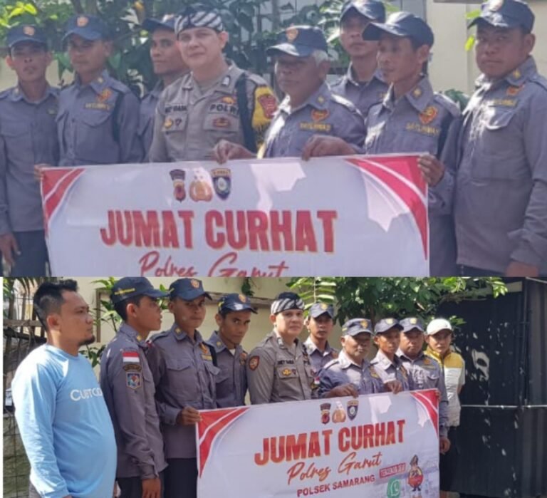 Kapolsek Samarang AKP Hilman Nugraha.,S.H. Gelar Jum’at Curhat Di Desa Tanjung Anom