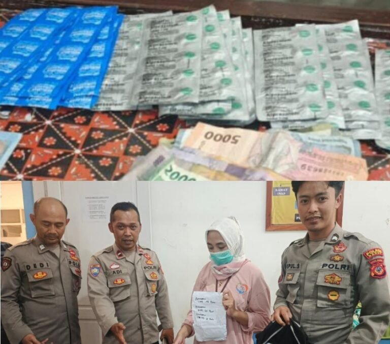 Polsek Cibatu Amankan Ratusan Butir Obat Terlarang Pada Kasus Laka Lantas