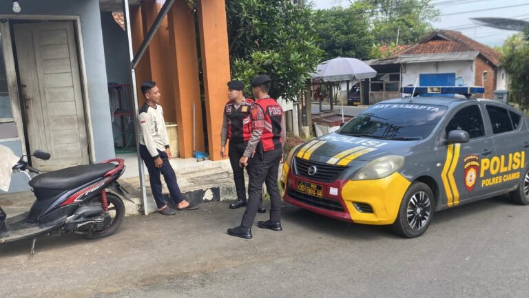 Jaga Harkamtibmas, Sat Samapta Polres Ciamis Patroli Roda 4 ke Perum Green Garden