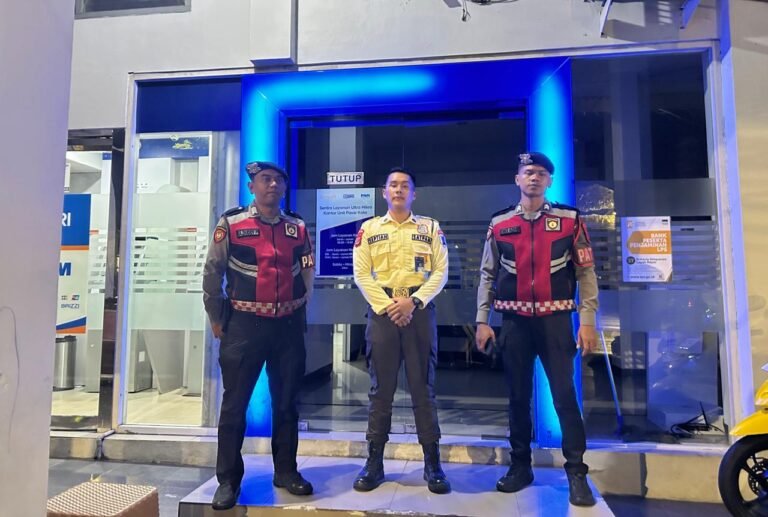 Sat Samapta Polres Ciamis Patroli ke Obvit di Jam Rawan, Kantor Perbankan Jadi Sasaran