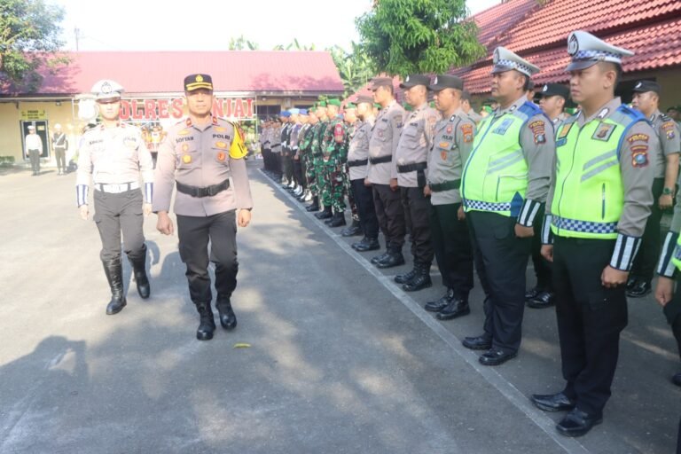 Polres Binjai Bersama Instansi Terkait, Laksanakan Gelar Pasukan Operasi Keselamatan Toba 2026