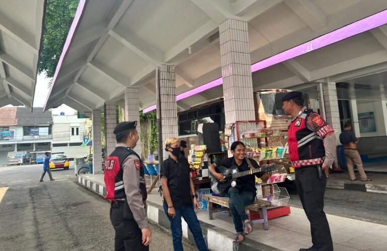 Cipkon Aksi Premanisme di Ruang Publik, Polres Ciamis Patroli ke Area Terminal Ciamis