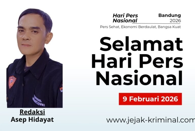 Asep Hidayat, Koordinator TNI/Porli Media Jejak Kriminal, Mengucapkan Selamat Hari Pers Nasional