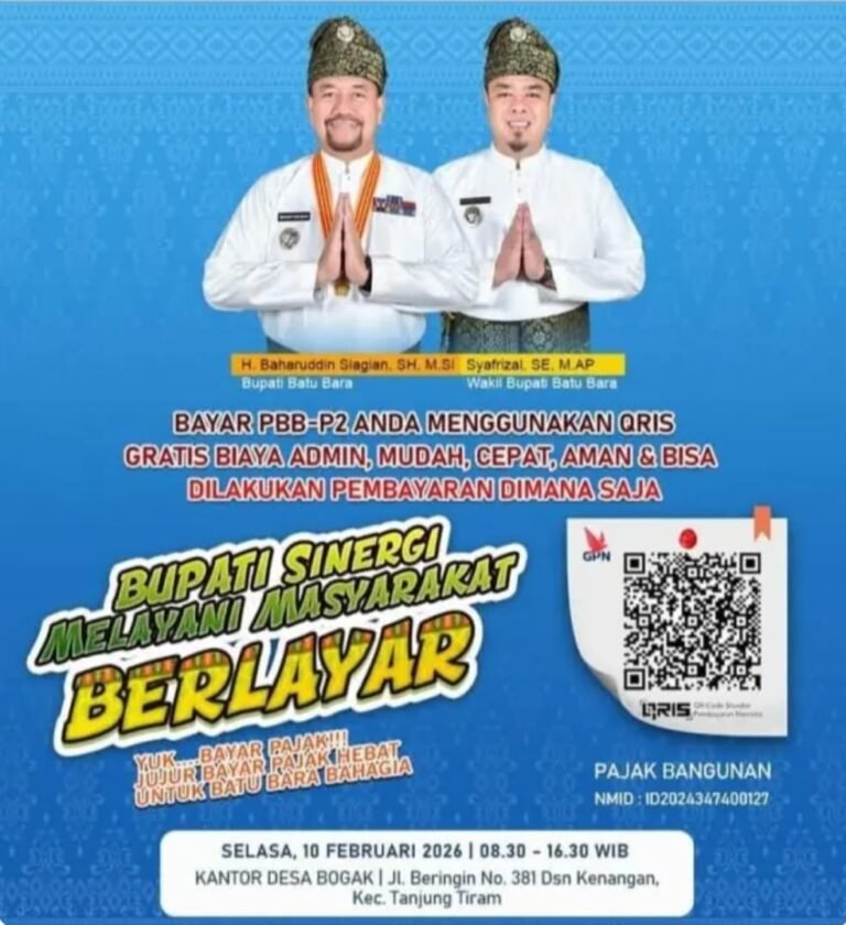 Pemkab Batu Bara Bapenda Hadirkan Layanan QRIS, Praktis Tanpa Ribet Membayar PBB-P2