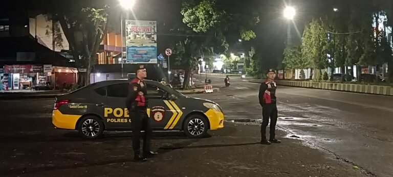 Cegah Balapan Liar, Samapta Polres Ciamis Patroli dan Siaga di Kawasan Terminal Ciamis