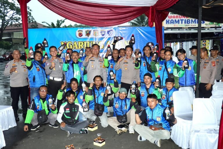 Ngariung Aman Bersama Ojol, Kapolres Ciamis Perkuat Sinergi Jaga Kamtibmas