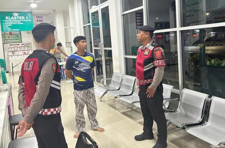 Perkuat Sinergitas Jaga Harkamtibmas, Samapta Polres Ciamis Patroli dan Koorkom ke Puskesmas Ciamis