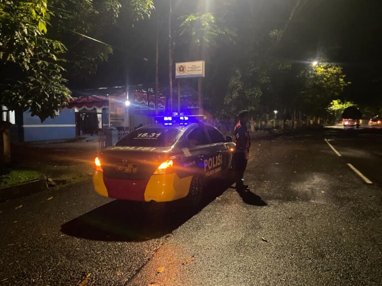 Samapta Polres Ciamis Patroli dan Siaga di Area Islamic Center Ciamis Antisipasi Aksi Kriminalitas