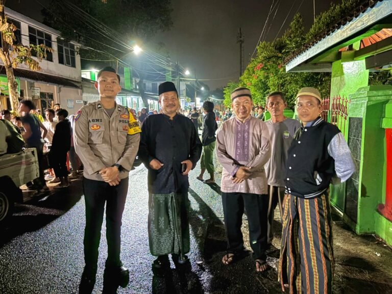 Polsek Ciamis Bersiaga Pengamanan Pawai Obor Sambut Bulan Suci Ramadan 1447 H di Maleber