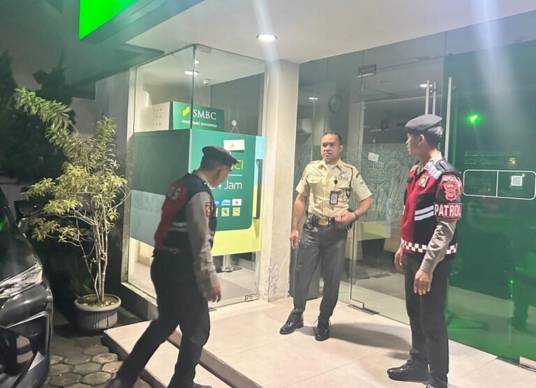 Sat Samapta Polres Ciamis Patroli ke Obvit di Jam Rawan, Kantor Perbankan Jadi Sasaran