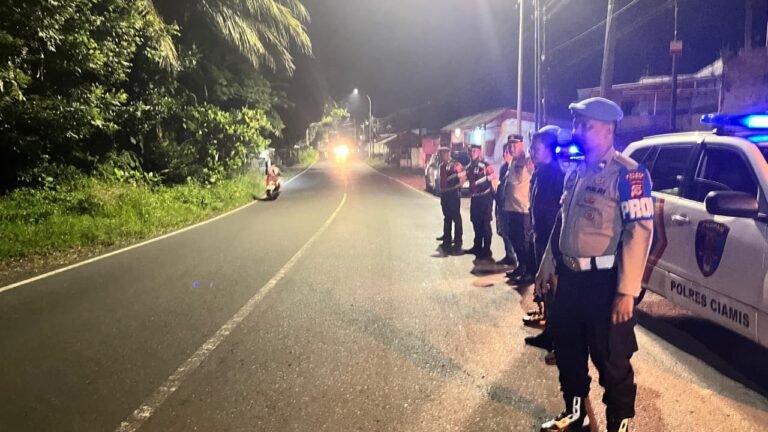 Polres Ciamis Tingkatkan Patroli Biru Menjelang Sahur, Wujudkan Komitmen Jaga Keamanan Ramadhan 1447 H