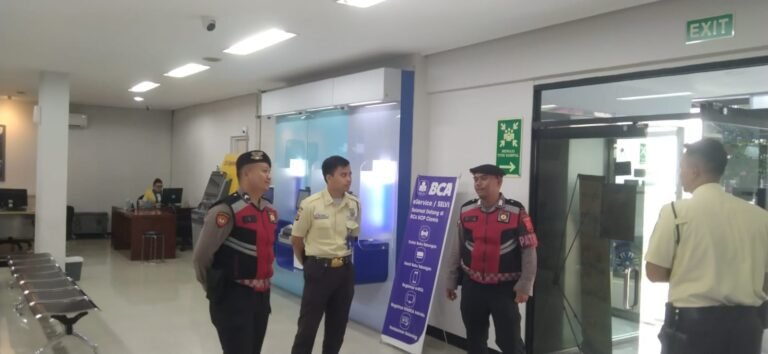 Sat Samapta Polres Ciamis Patroli ke Obvit, Kantor Perbankan Jadi Sasaran