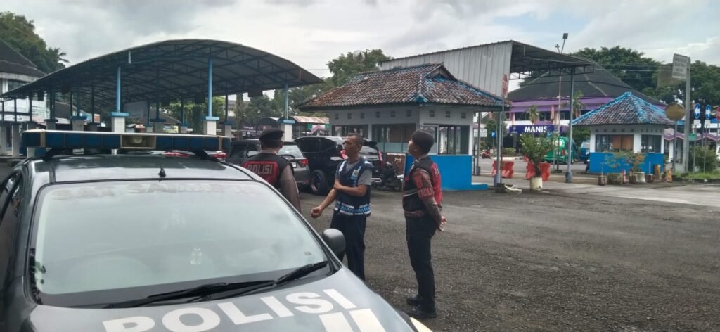 Jaga Harkamtibmas, Sat Samapta Polres Ciamis Datangi Kawasan Terminal Ciamis