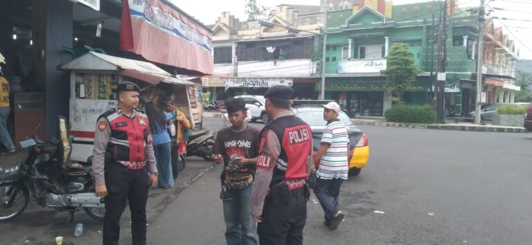 Ops Pekat, Polres Ciamis Beri Pembinaan dan Pencegahan Calo Penumpang Angkutan Umum dan Pak Ogah