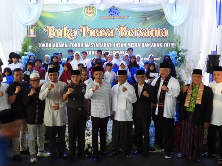 Pengusaha Sukses H, Asep Dan Kodim 0613 Ciamis Semarakkan Ramadhan Bersama Insan Pers