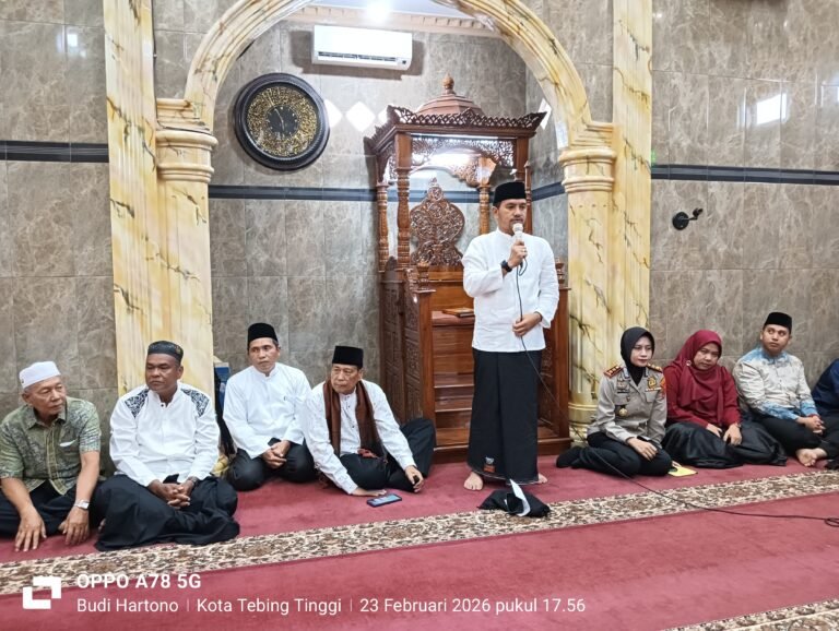 Walikota & Kapolres Tebing Tinggi Safari Ramadhan 1447 H di Masjid “TAFAKUR” Kelurahan Durian