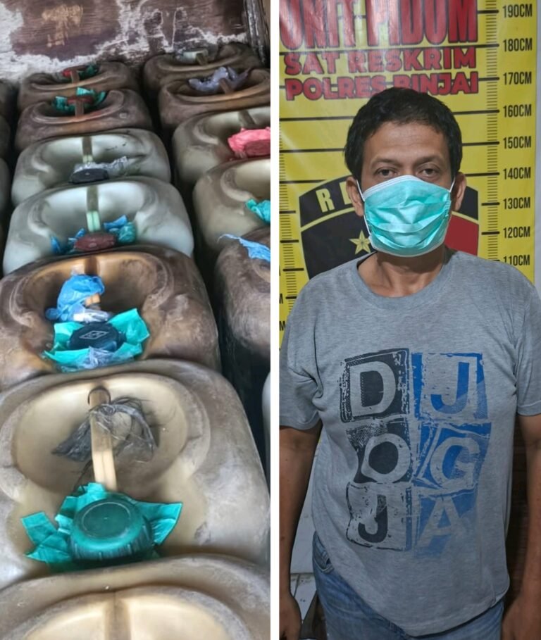 Kapolres Binjai Ungkap Penangkapan Pengangkut Minyak Tanah Ilegal.