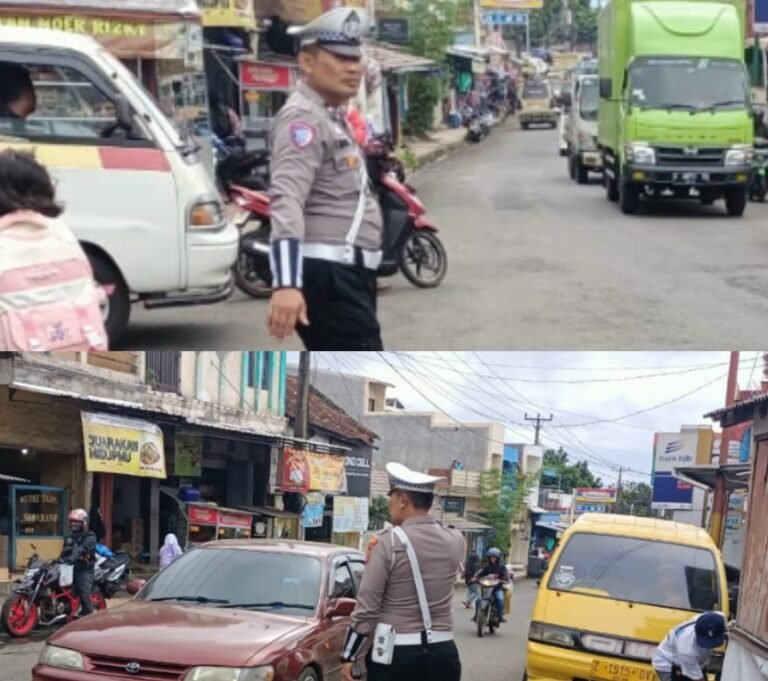 Kamseltibcar Lantas Yang Aman Dan Kondusif, Polsek Samarang Giat Pengaturan Lalu Lintas Sore Hari