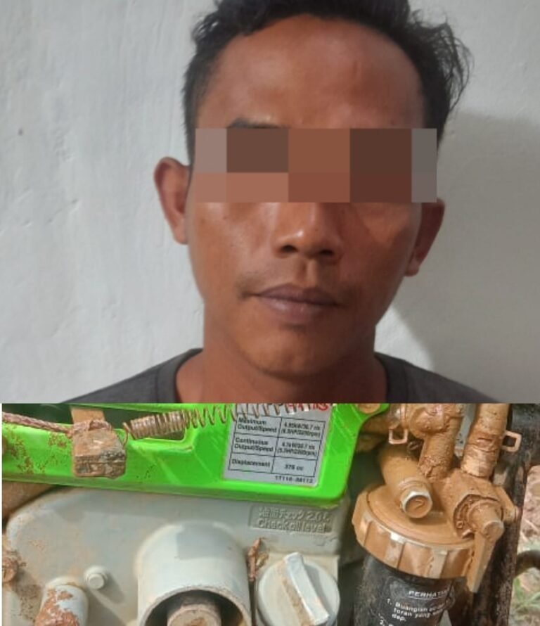 Polsek Malangbong Amankan Dua Terduga Pelaku Pencurian Traktor