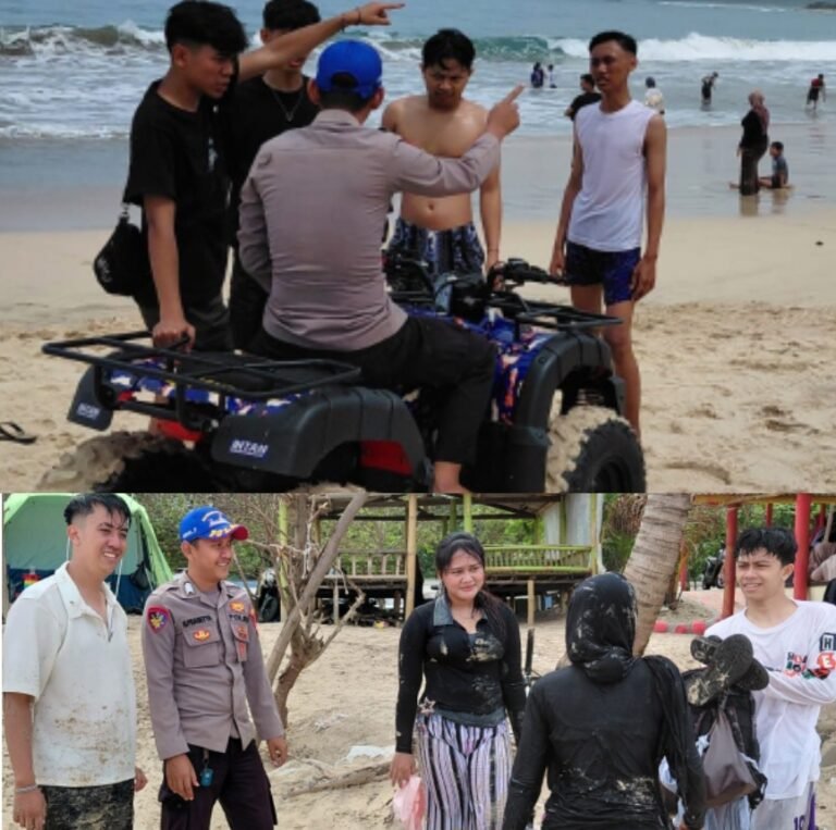 Tingkatkan Intensitas Patroli Pantai, Polisi Hadir Pastikan Keamanan Wisatawan di Karangpapak