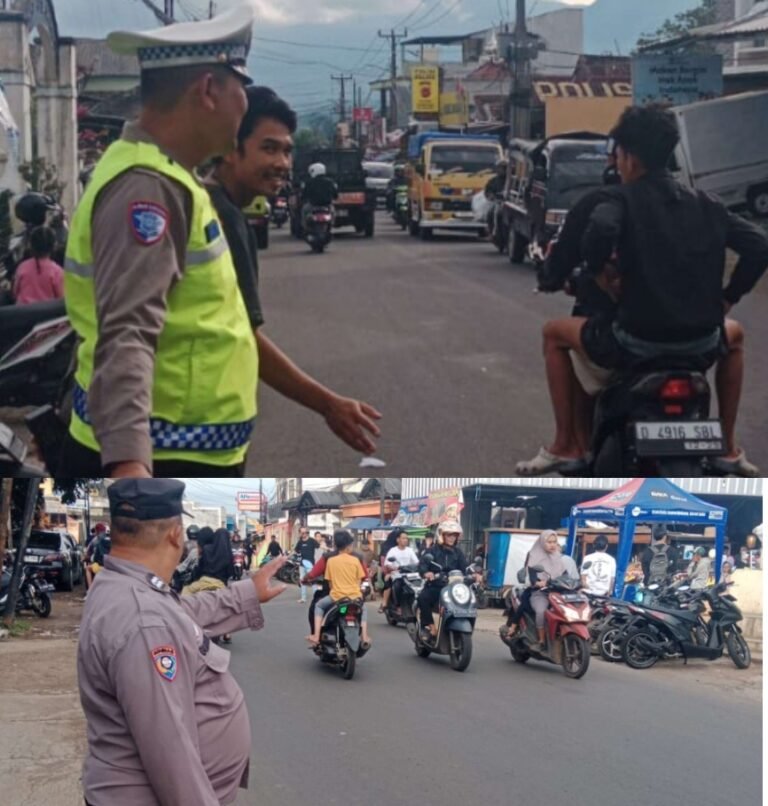 Giat Lakukan Pengaturan Lalu Lintas Sore Hari, Di Wilayah Hukum Polsek Samarang