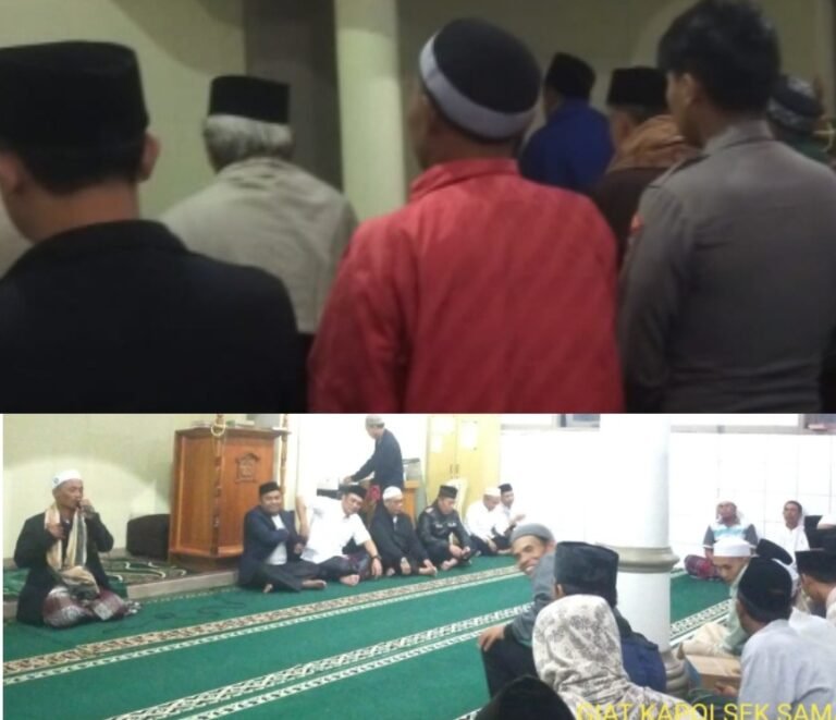 Pererat Silaturahmi Polsek Samarang Giat Tarling, Tarawih Keliling dan Sampaikan Pesan Kamtibmas