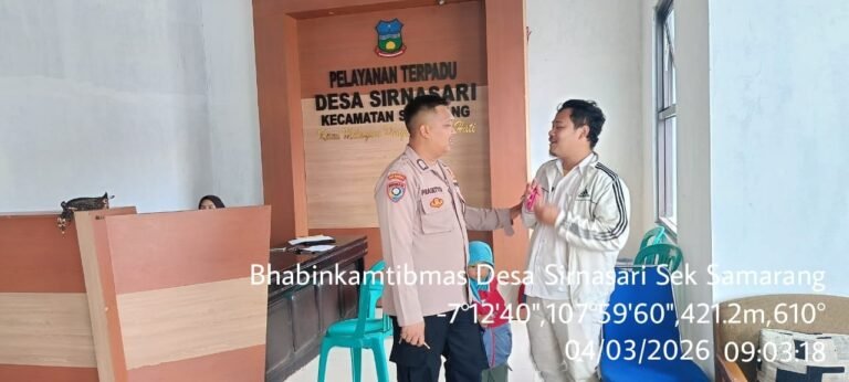 Polsek Samarang Giat Ngariung Kamtibmas Sekaligus Silaturahmi Ke Para Tokoh