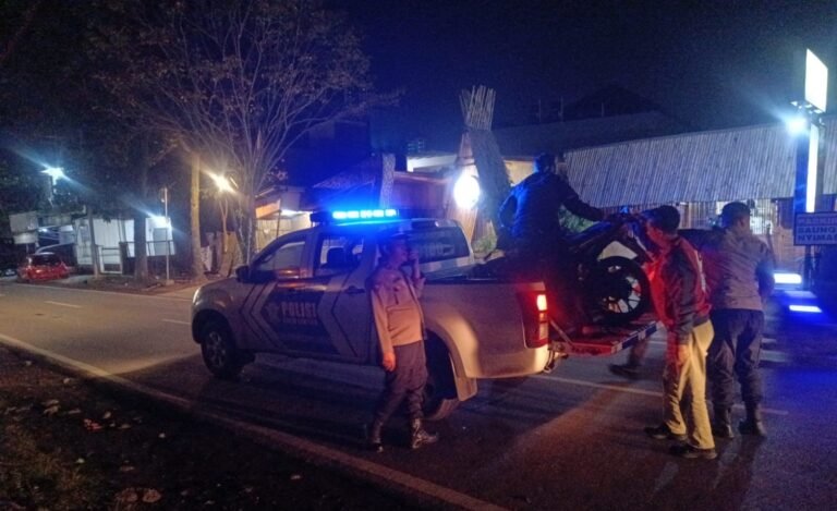 Polsek Wanaraja Bubarkan Aksi Balap Liar, Lima Motor dan Lima Pemuda Diamankan