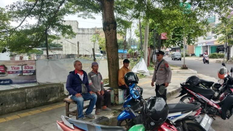 Datangi Komunitas Opang, Polsek Ciamis Ajak Jaga Kondusifitas Wilayah di Ciamis