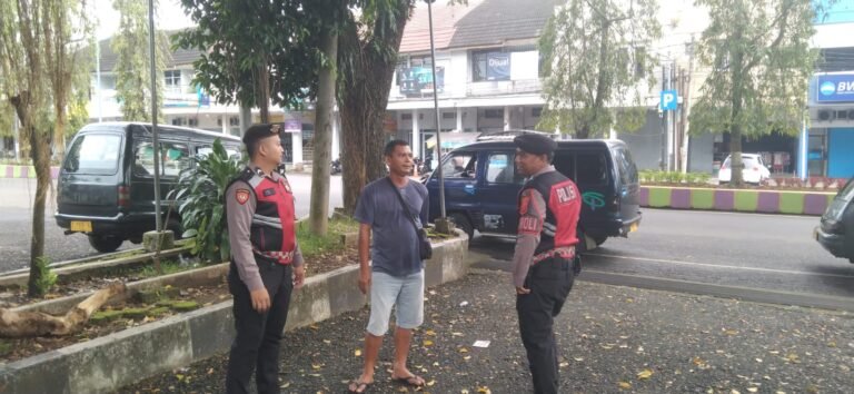 Cipkon Aksi Premanisme di Ruang Publik, Polres Ciamis Patroli ke Area Terminal Ciamis