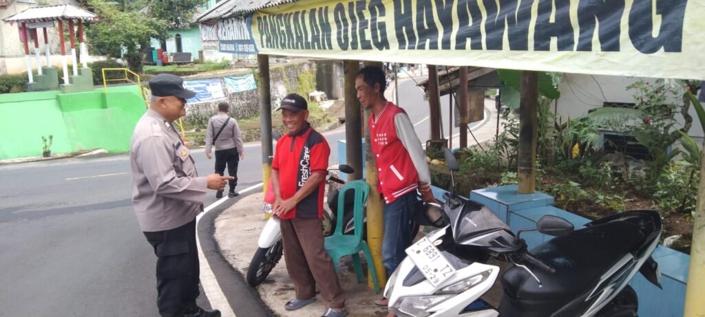 Jaga Harkamtibmas, Polsek Kawali Polres Ciamis Koorkom ke Opang Hayawang Desa Winduraja