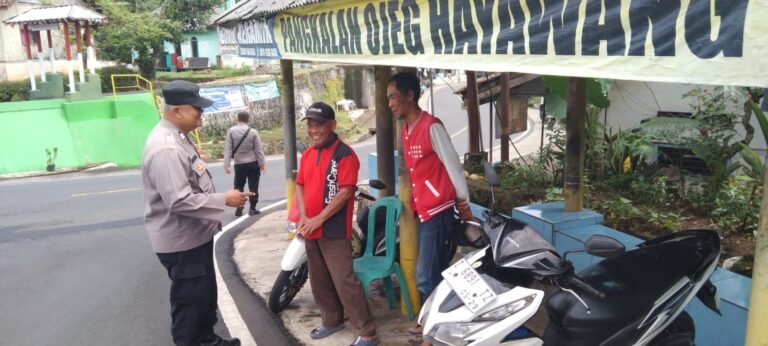 Jaga Harkamtibmas, Polsek Kawali Polres Ciamis Koorkom ke Opang Hayawang Desa Winduraja