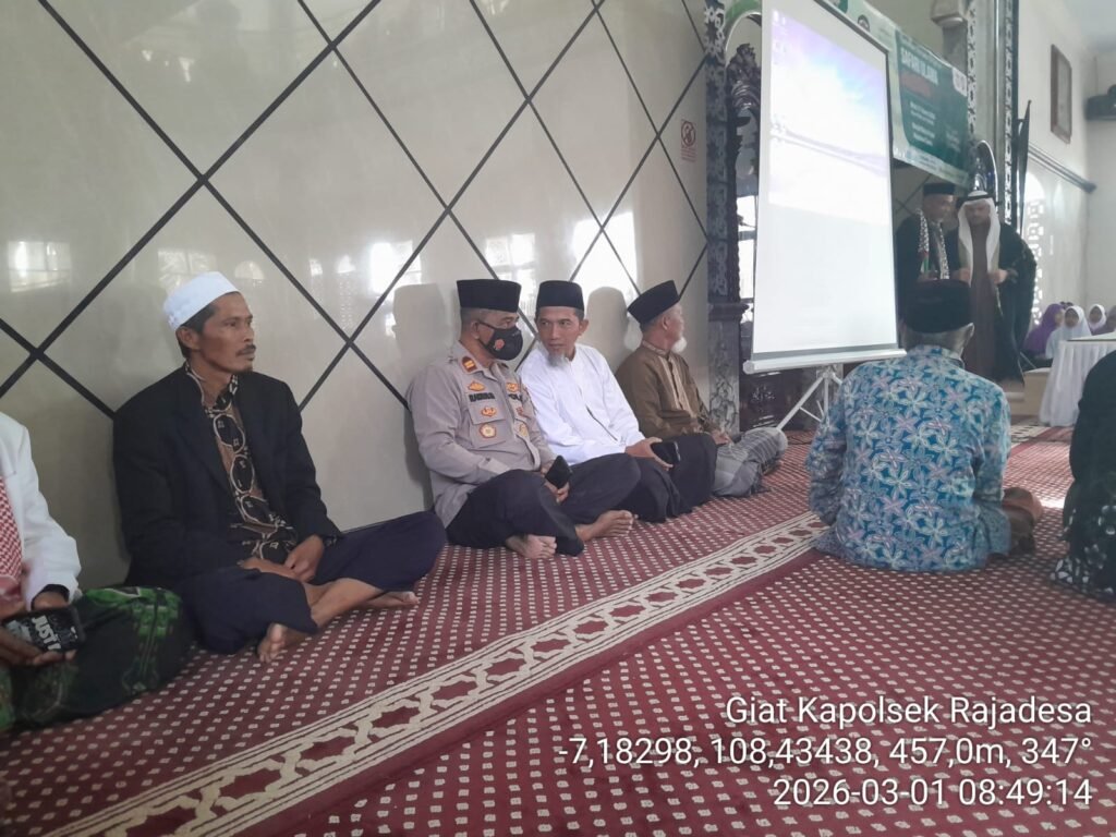 Polsek Rajadesa Ikuti Safari Ulama Palestina di Kecamatan Rajadesa