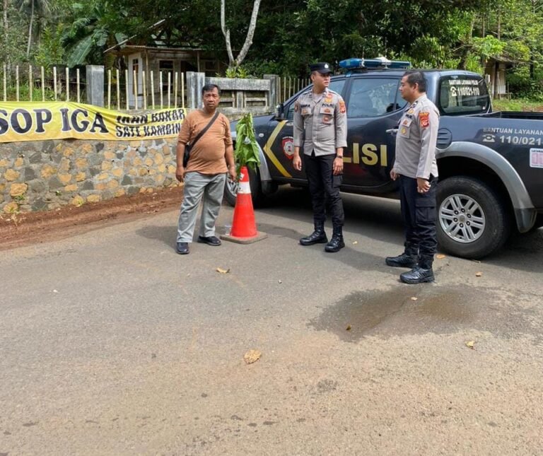 Cipkon di Bulan Ramadan, Polsek Sukadana Polres Ciamis Patroli ke Jalan Antisipasi Tindak Kriminalitas
