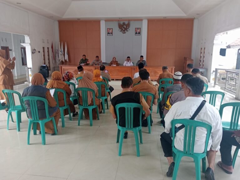 Polsek Cikoneng Bersama Muspika Rapat Kesiapan Tarling Forkopimda di Eks Kewadanaan Ciamis