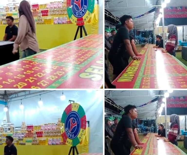 Pasar malam Sei Bejangkar Di Duga Sajikan Perjudian Di Bulan Rahmadan.