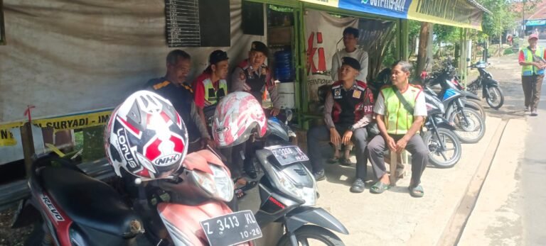 Jaga Harkamtibmas, Sat Samapta Polres Ciamis Datang ke Pangkalan Ojek Bangsawit Ciamis