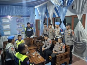 Polsek Cihaurbeuti Gelar Apel Personel Pos Pam untuk Perkuat Kesiapan Pengamanan Ops Ketupat Lodaya 2026