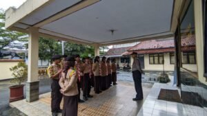 Polsek Ciamis Gelar Apel Pengamanan Ngabuburit, Perkuat Peran Kepolisian dan Saka Bhayangkara dalam Ops Ketupat Lodaya 2026