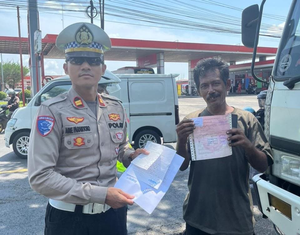 Satlantas Polres Ciamis Tindak Kendaraan Sumbu 3, Wujudkan Kamseltibcar Lantas dan Keselamatan Pengguna Jalan