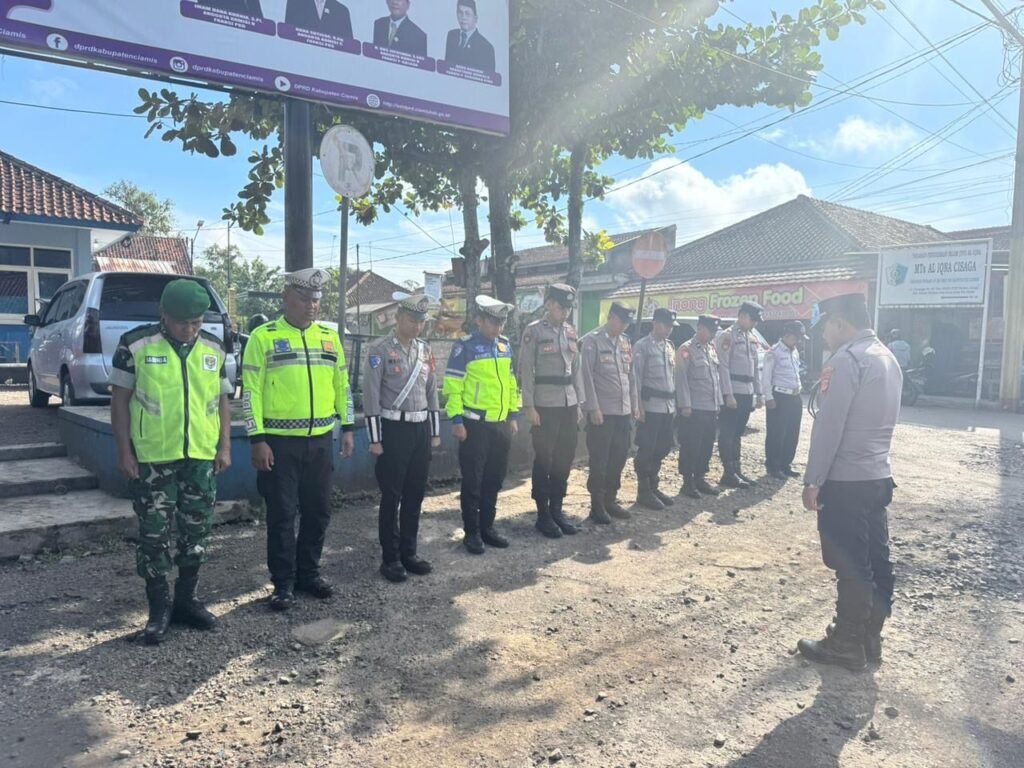 Polsek Cisaga Gelar Apel Pagi Pospam Ops Ketupat Lodaya 2026, Perkuat Kesiapsiagaan Personel Jaga Keamanan Lebaran