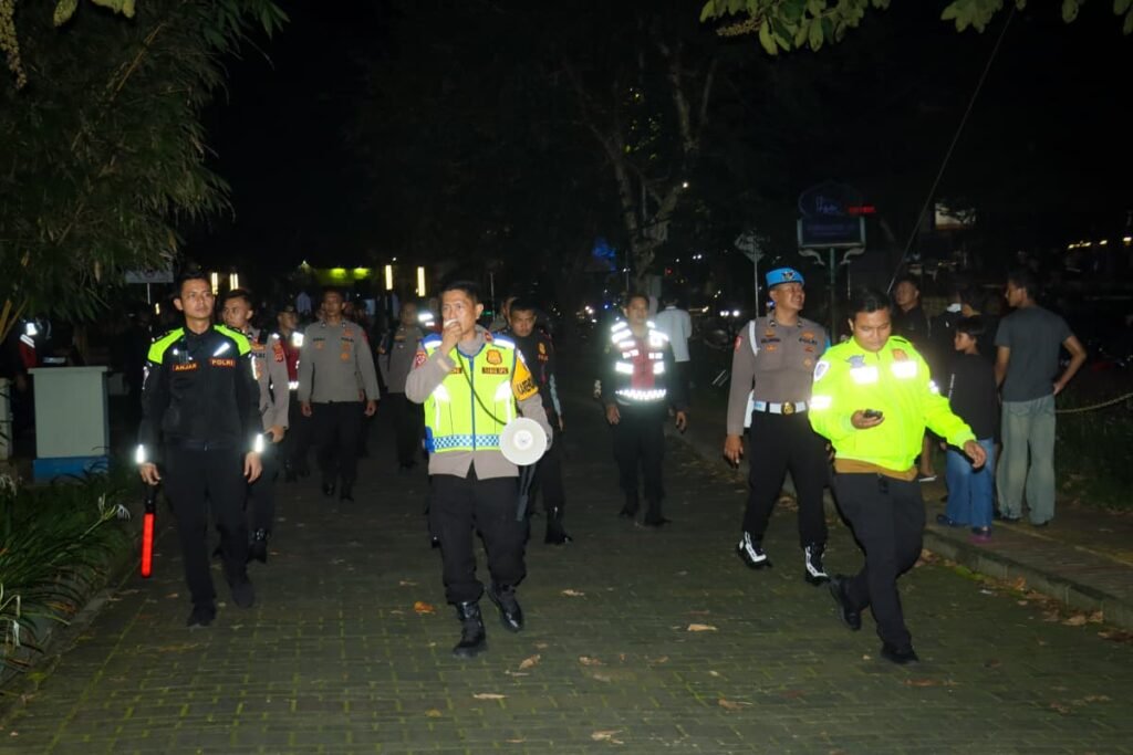 Polres Ciamis Amankan Malam Takbiran, Sinergi Lintas Instansi Jaga Kondusivitas Wilayah