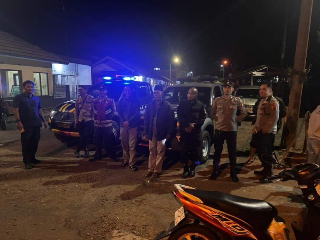 Polsek Panjalu Tingkatkan Patroli Malam Takbir, Sinergi Lintas Instansi Jaga Kondusivitas Wilayah