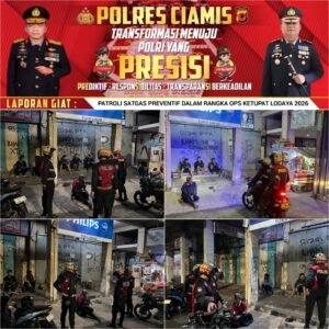 Cipkon Hari Raya Idul Fitri, Satgas Preventif Ops Ketupat Lodaya Patroli di Kawasan Perkotaan