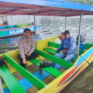 Libur Hari Raya Idul Fitri, Polsek Panjalu Intens Lakukan Patroli di Kawasan Objek Wisata
