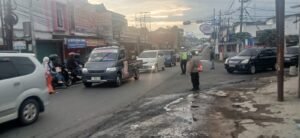 Pos Pam Cisaga Ops Ketupat Lodaya 2026 Polres Ciamis Turun ke Jalan Lakukan Pengaturan Lalin