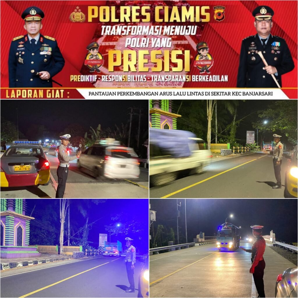 Situasi Lalu Lintas Arus Balik dari Pos Pam Banjarsari Terpantau Ramai Lancar